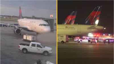 Airport worker dies after being sucked into jet engine