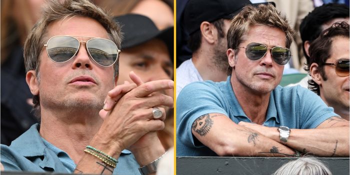 Fans shocked by Brad Pitt age as he watches Wimbledon final