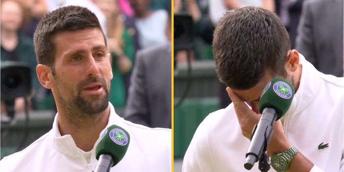 Novak Djokovic breaks down in tears