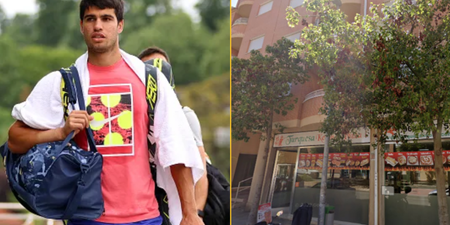 Wimbledon champion Carlos Alcaraz returns home to flat above kebab shop