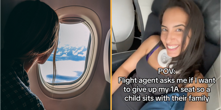 Woman divides opinion after refusing to swap seats so child can sit with their family