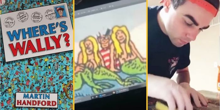 Man photoshops Wally out of where's wally books
