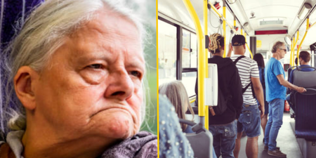 Woman furious after kids don’t offer up bus seat for elderly passenger