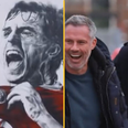 Gary Neville unveils mural of himself in Liverpool