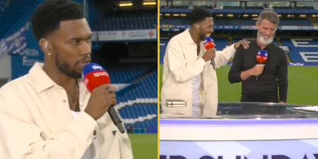 <strong>Roy Keane left stunned as Daniel Sturridge impersonates his infamous line</strong>