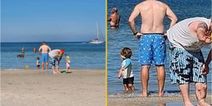 Family terrified after spotting ominous detail in beach snap