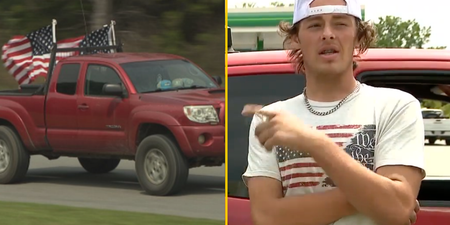 Family pull son out of school after he’s told to remove American flags from his truck