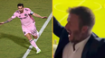 David Beckham’s incredible reaction to Lionel Messi free kick goes viral