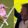 David Beckham’s incredible reaction to Lionel Messi free kick goes viral