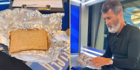 Micah Richards takes the mick out of Roy Keane for bringing packed lunch to studio