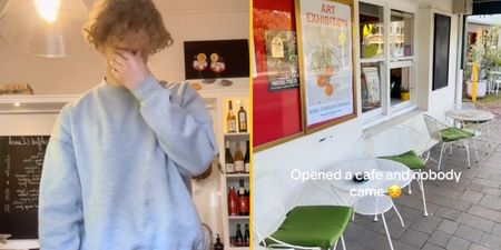Teen fresh out of high school opens a cafe and is heartbroken when it gets no customers