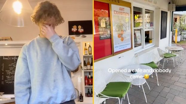 Teen opens cafe and no one turns up