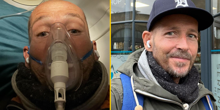 Jonnie Irwin seen wearing oxygen mask as he says cancer is ‘on the move again’