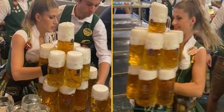 Oktoberfest waiter praised for ‘super strength’ while carrying more than a dozen beers