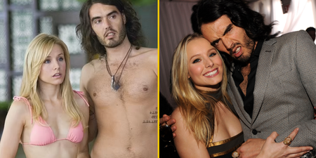 Kristen Bell threatened to hit Russell Brand on the set of Forgetting Sarah Marshall