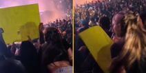 Woman who paid £570 to see Drake tears down fan’s sign blocking her view