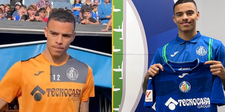 Mason Greenwood officially unveiled to Getafe fans