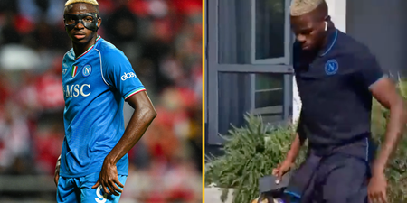 Victor Osimhen reacts to meeting Napoli teammates for first time since viral video