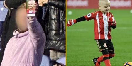 Man who displayed Bradley Lowery pic at football match loses job over incident