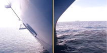 People ‘terrified’ after man drops GoPro under cruise ship and discovers what’s underneath