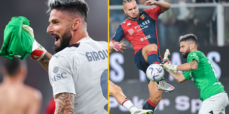 Olivier Giroud goes in net for AC Milan and pulls off crucial save in the 104th minute
