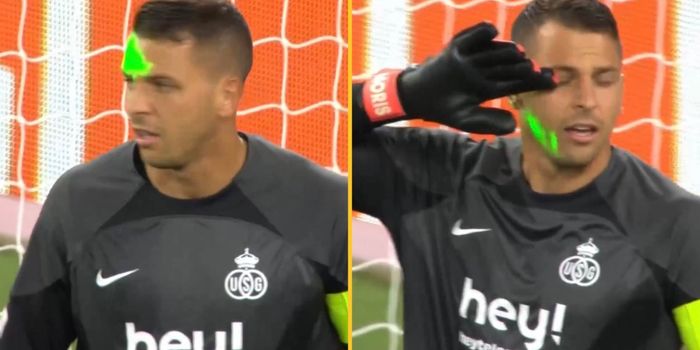 Fans say the same thing after supporter points laser at Union SG goalkeeper during Liverpool game