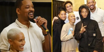 Will Smith surprises Jada Pinkett Smith onstage to declare his love for her
