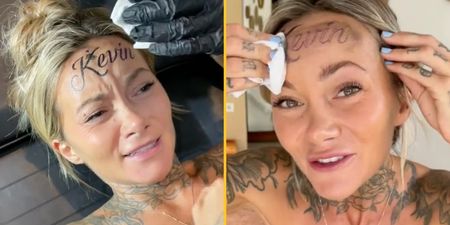 Influencer who claimed she got her boyfriend’s name ‘tattooed’ on her forehead admits it was fake