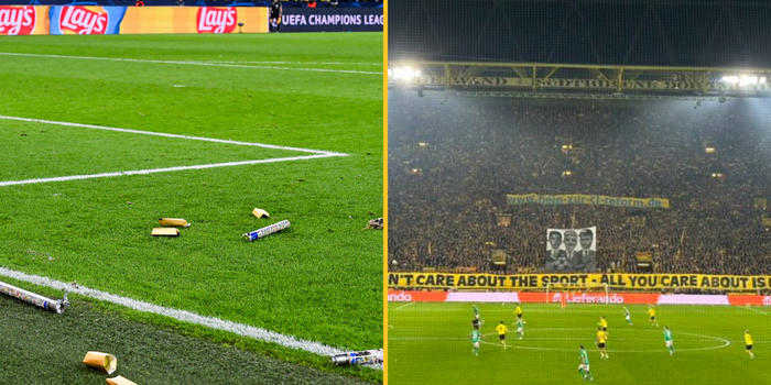 Borussia Dortmund fans banner