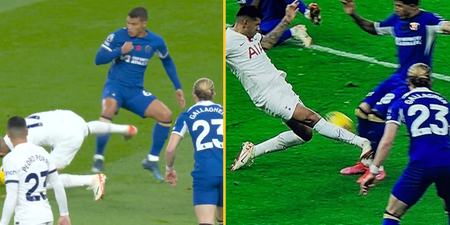 Cristian Romero sent off after two horror challenges in Spurs vs Chelsea