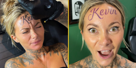 Tattoo artist speaks out after woman gets boyfriend’s name ‘tattooed’ on her forehead