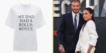 Victoria Beckham launches £110 t-shirt saying ‘My dad had a Rolls Royce’ after working class claims