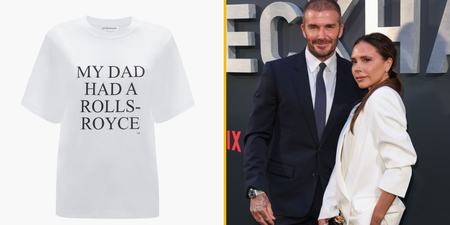 Victoria Beckham launches £110 t-shirt saying ‘My dad had a Rolls Royce’ after working class claims