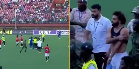 Mo Salah targeted by pitch invaders in Egypt vs Sierra Leone
