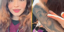 Woman’s boyfriend secretly tattoos face of the girl he was cheating with on her arm