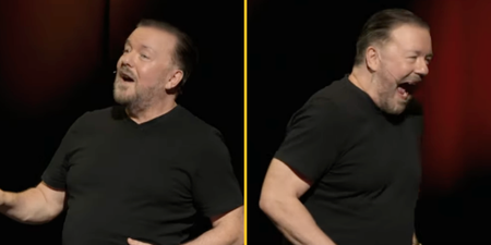 Ricky Gervais tells joke even he thinks is ‘too offensive’