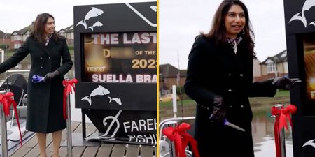 Suella Braverman given ‘d**k of the year award’ in humiliating prank