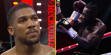 Anthony Joshua sends message to Deontay Wilder after shock Joseph Parker defeat