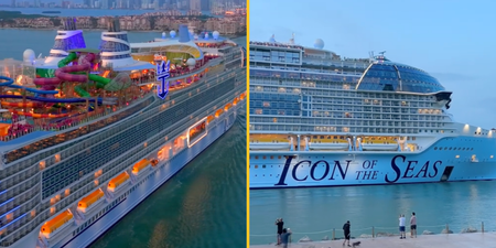 World’s largest cruise ship sets sail on maiden voyage from Miami