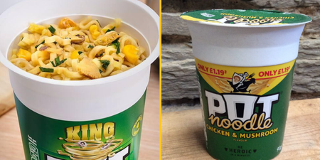 Pot Noodle has controversial advice on how to eat Chicken and Mushroom flavour