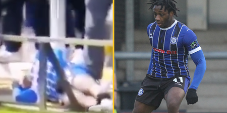 Non-league clash suspended after player suffers serious head injury in collision with railings