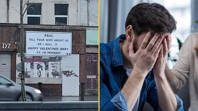 Huge Valentine’s Day poster pops up in Dublin and everyone’s thinking the same thing