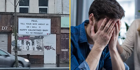 Huge Valentine’s Day poster pops up in Dublin and everyone’s thinking the same thing