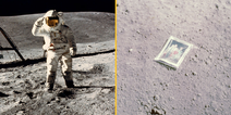 Astronaut explains hidden message on family photo he left on the moon