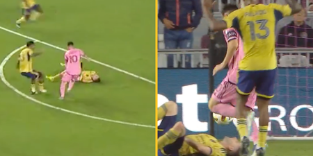 Messi’s ‘ridiculous’ chip on injured player goes viral for ultimate sh*thousery