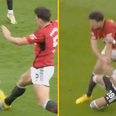 Harry Maguire escapes red card for ‘awful’ tackle on Sasa Lukic