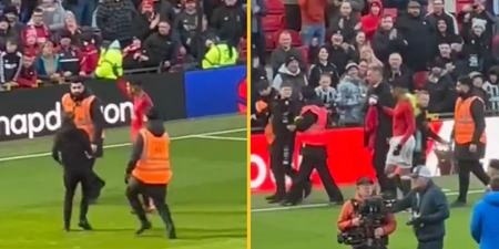 Casemiro rewards pitch-invading fan after Man United’s win against Everton