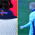 Harvey Elliot hides England flag on debut of new kit