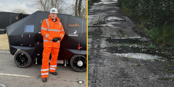 World's first AI pothole fixing robot deployed by UK government