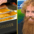 Hardest Geezer gifted Gold Greggs Box after running the length of Africa